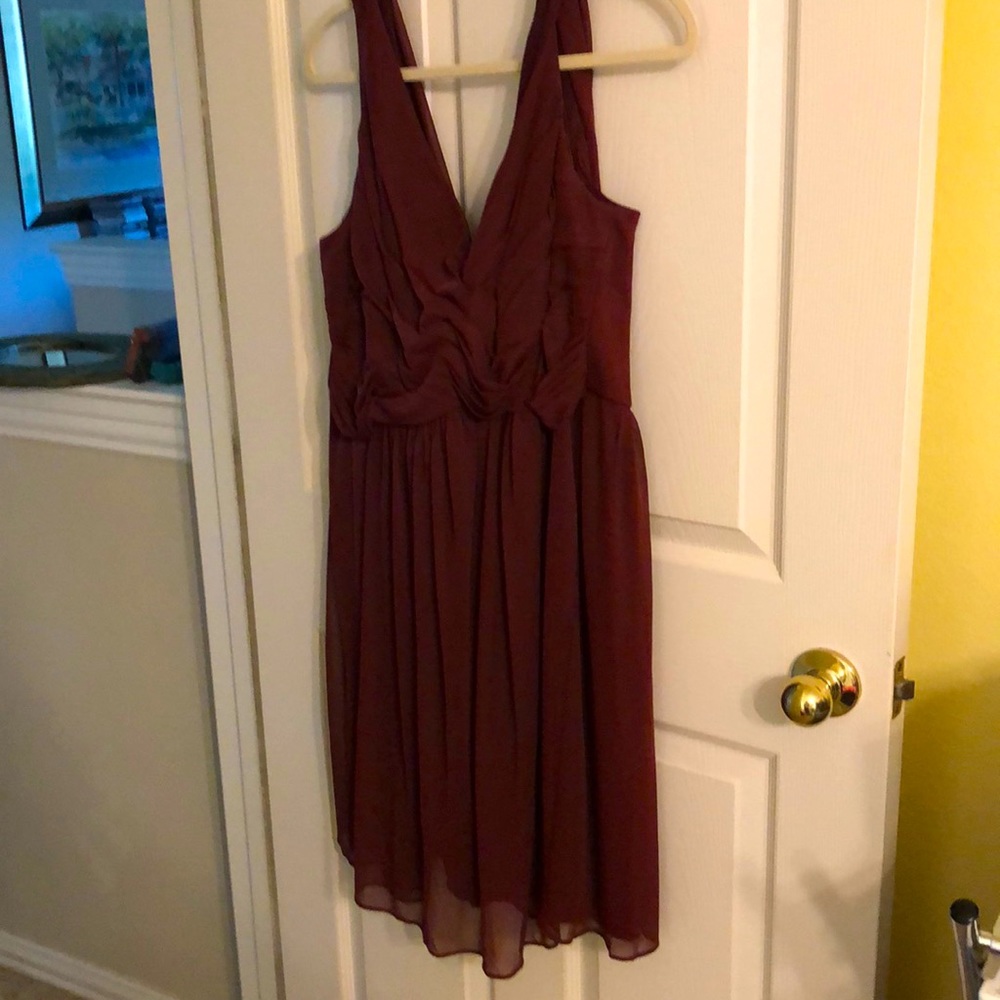 Bridesmaid dress. Flowy and hits above knee